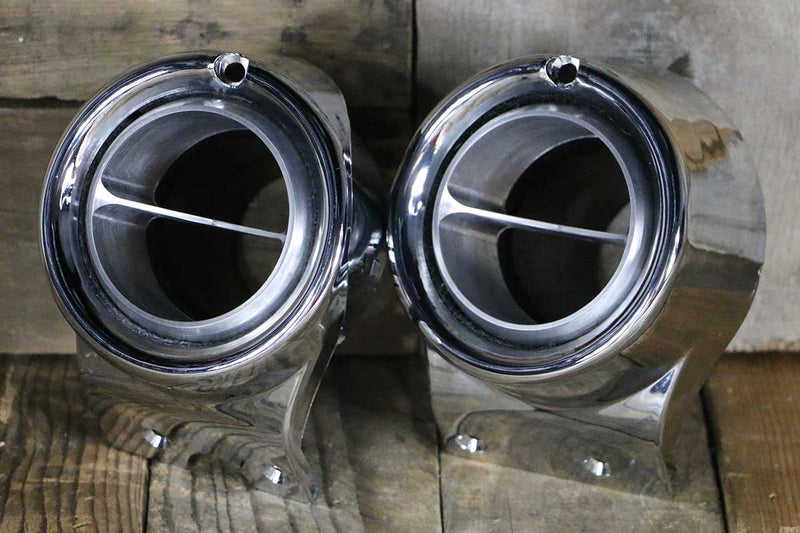 Load image into Gallery viewer, 67-72 Chevy Truck Billet Aluminum Single Vane A/C Vents with Chrome Bezel
