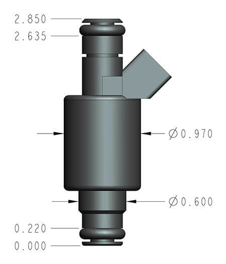 36 LB/HR PERFORMANCE FUEL INJECTORS - SET OF 8