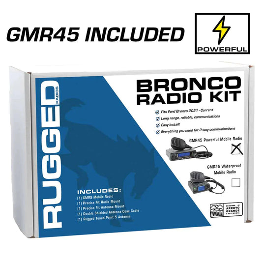 Bronco Radio Kit - with GMR45 POWER HOUSE Mobile Radio for New Ford Bronco