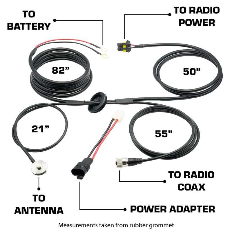 Load image into Gallery viewer, JP1 Jeep Radio Kit - with GMR25 WATERPROOF Mobile Radio for Jeep JL Wrangler, JT Gladiator
